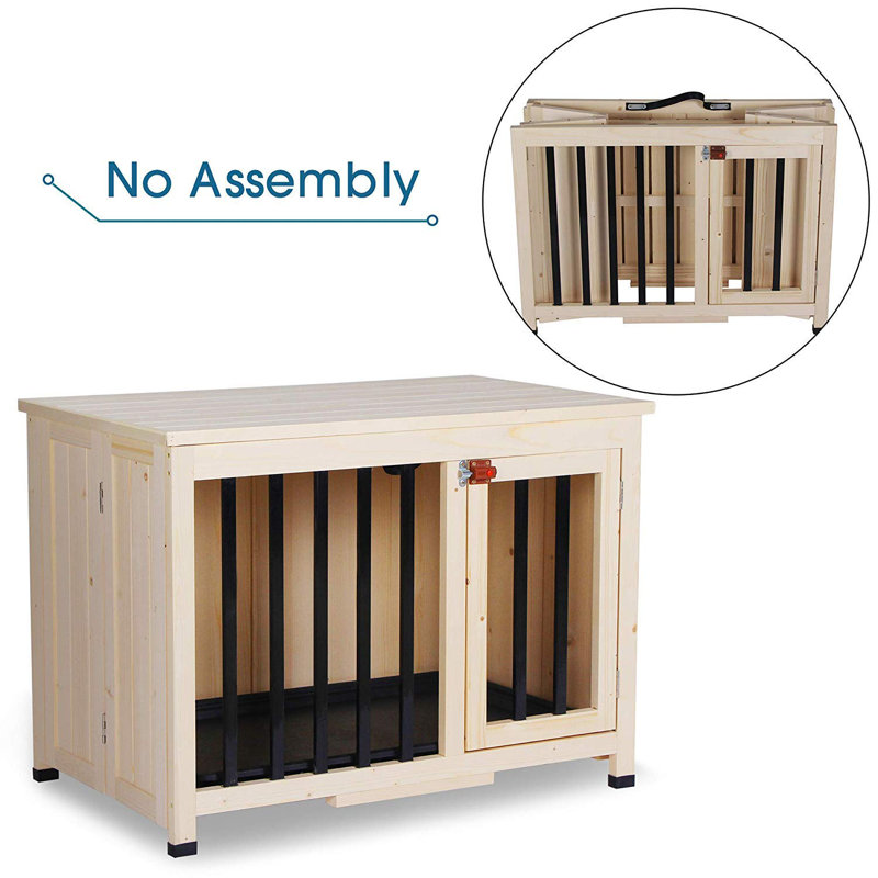 Tucker Murphy™ Pet Gully Wooden Portable Foldable Pet Crate & Reviews